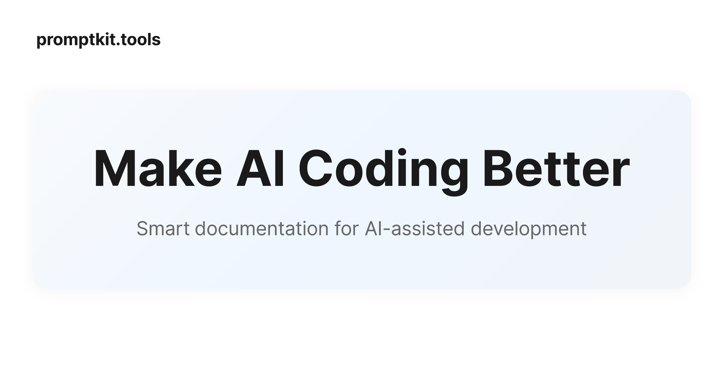Master AI Coding with Better Documentation - PromptKit